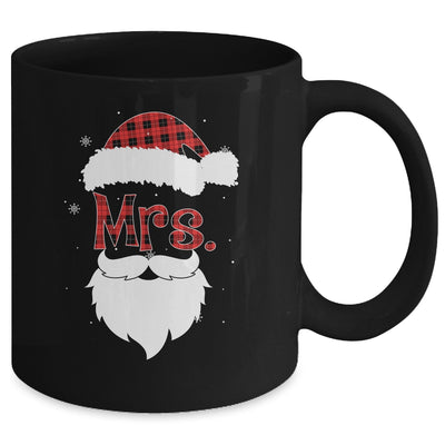 Mr And Mrs Santa Claus Couples Pajamas Christmas Red Plaid Mug Coffee Mug | Teecentury.com