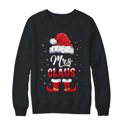 Mrs Claus Elf Matching Christmas Pajamas Santa Santa Hat T-Shirt & Sweatshirt | Teecentury.com