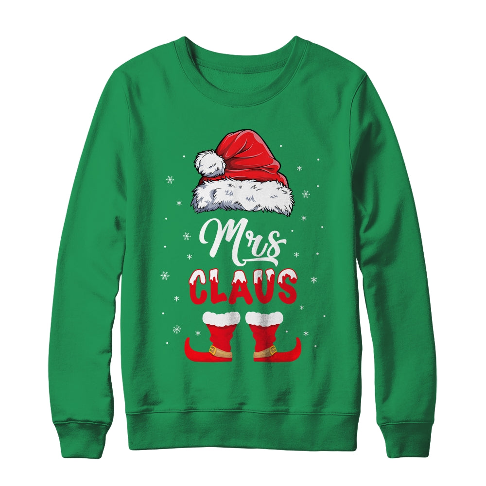Santa mrs claus and elf pajamas 2025