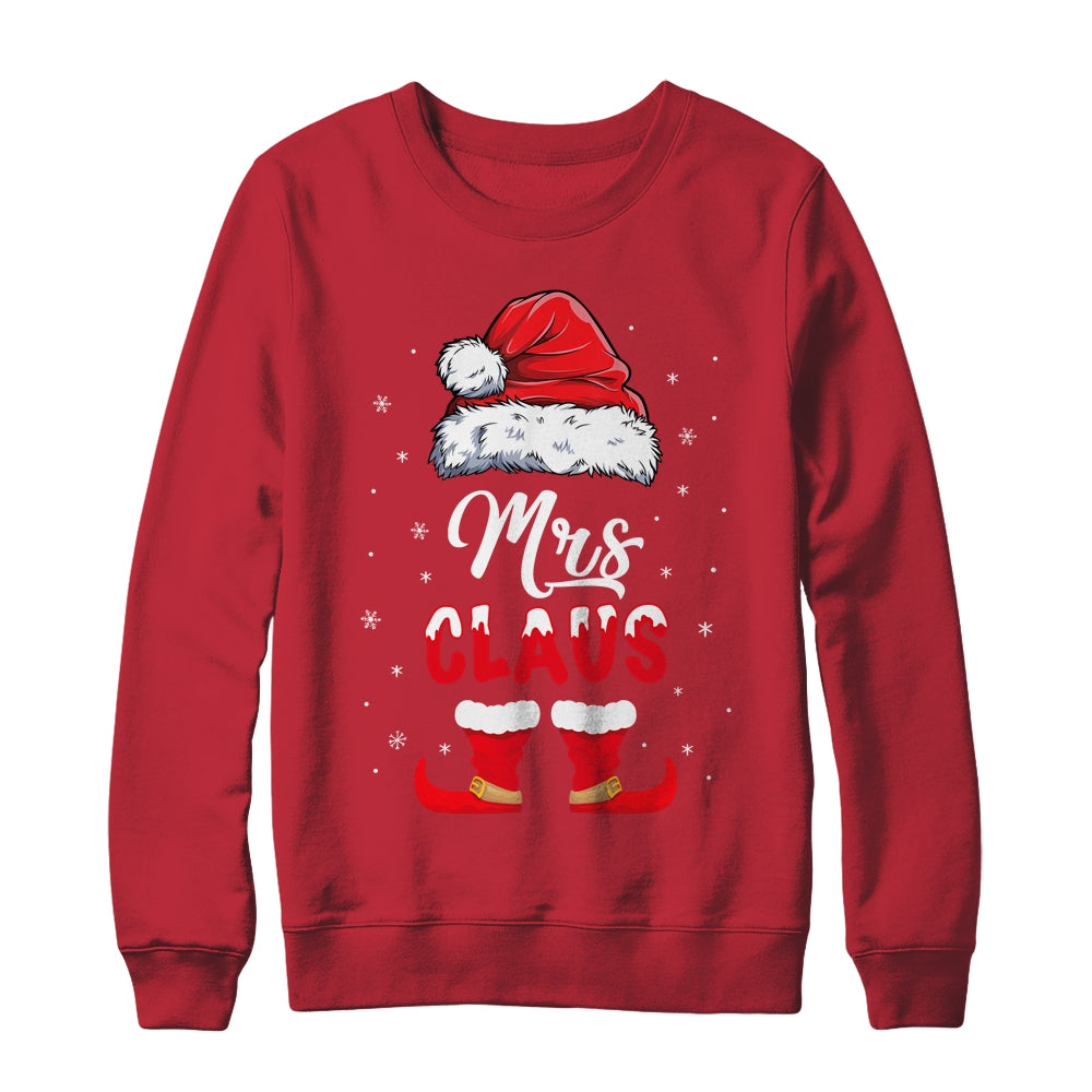 Mrs Claus Elf Matching Christmas Pajamas Santa Santa Hat Shirt Sweatshirt Teecentury