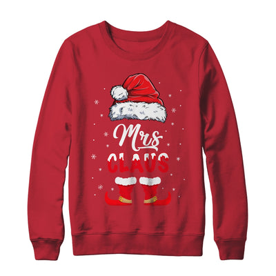 Mrs Claus Elf Matching Christmas Pajamas Santa Santa Hat T-Shirt & Sweatshirt | Teecentury.com