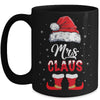 Mrs Claus Elf Matching Christmas Pajamas Santa Santa Hat Mug Coffee Mug | Teecentury.com