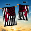 Multiple Myeloma Awareness America Flag Burgundy Ribbon Flag | Teecentury.com