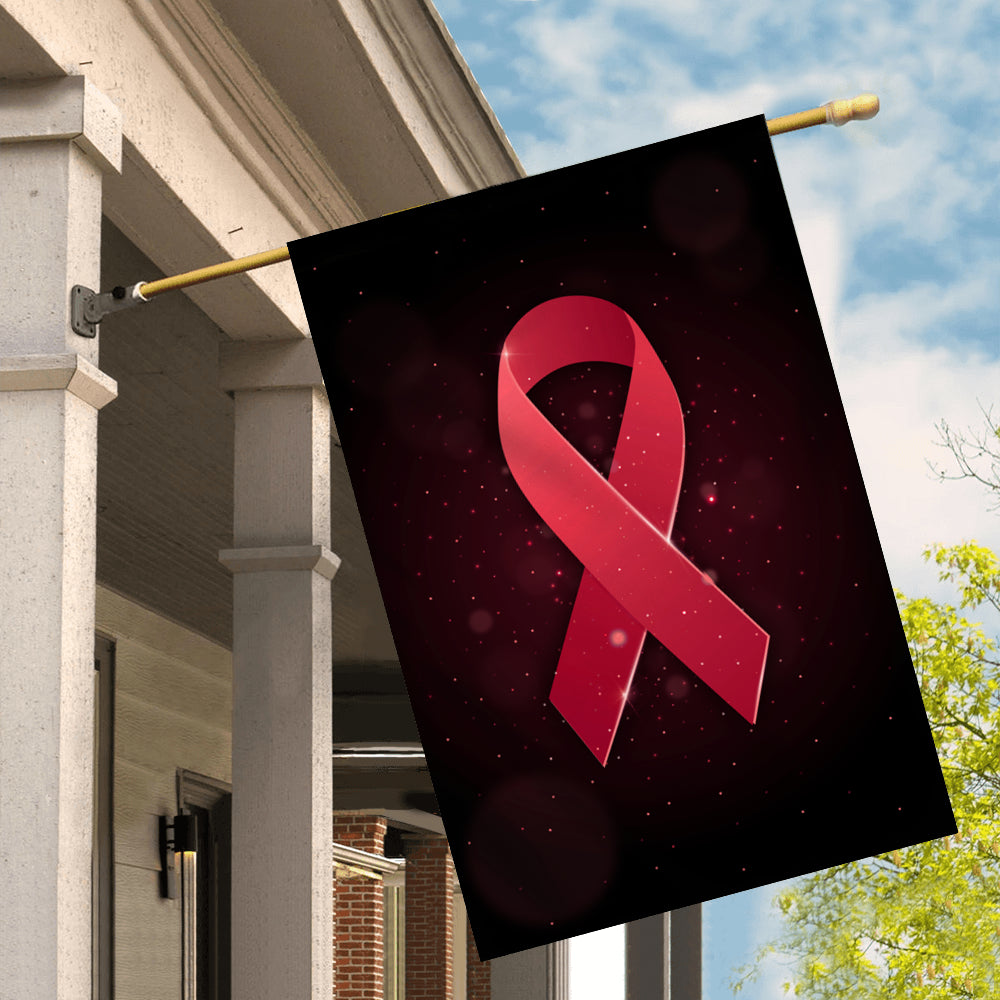 Multiple Myeloma Brain Aneurysm Awareness Flag Burgundy Ribbon Flag | Teecentury.com