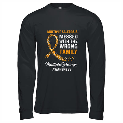 Multiple Sclerosis Awareness Messed With The Wrong Family Support T-Shirt & Hoodie | Teecentury.com