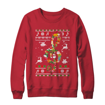 Music Note Christmas Ugly Xmas Musical Teacher Sing T-Shirt & Sweatshirt | Teecentury.com