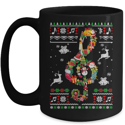 Music Note Christmas Ugly Xmas Musical Teacher Sing Mug Coffee Mug | Teecentury.com