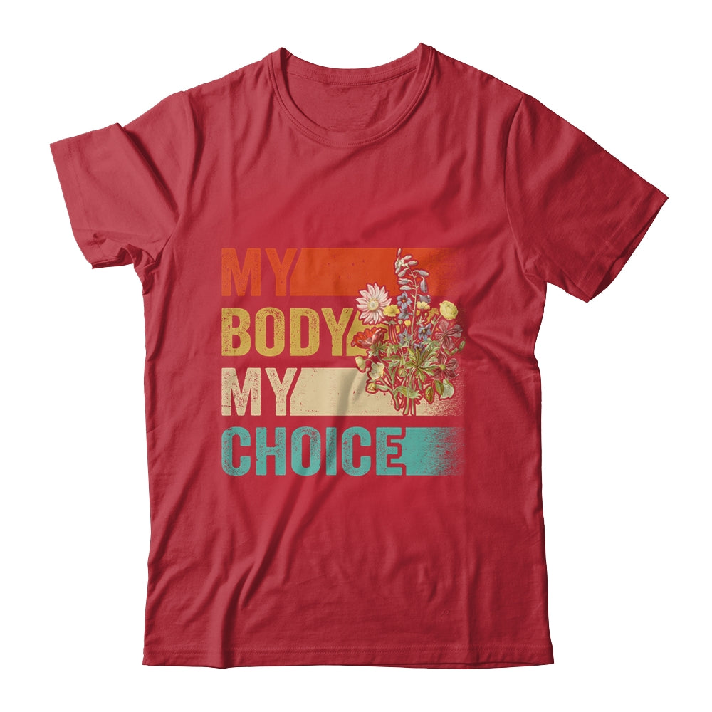 My Body Choice Mind Your Own Uaterus Floral My Uterus Shirt & Tank Top | teecentury
