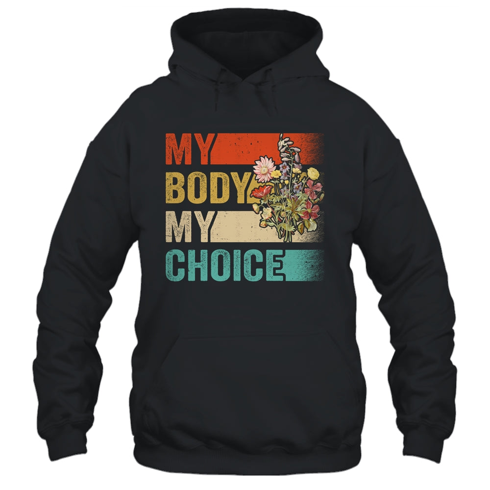 My Body Choice Mind Your Own Uaterus Floral My Uterus Shirt & Tank Top | teecentury