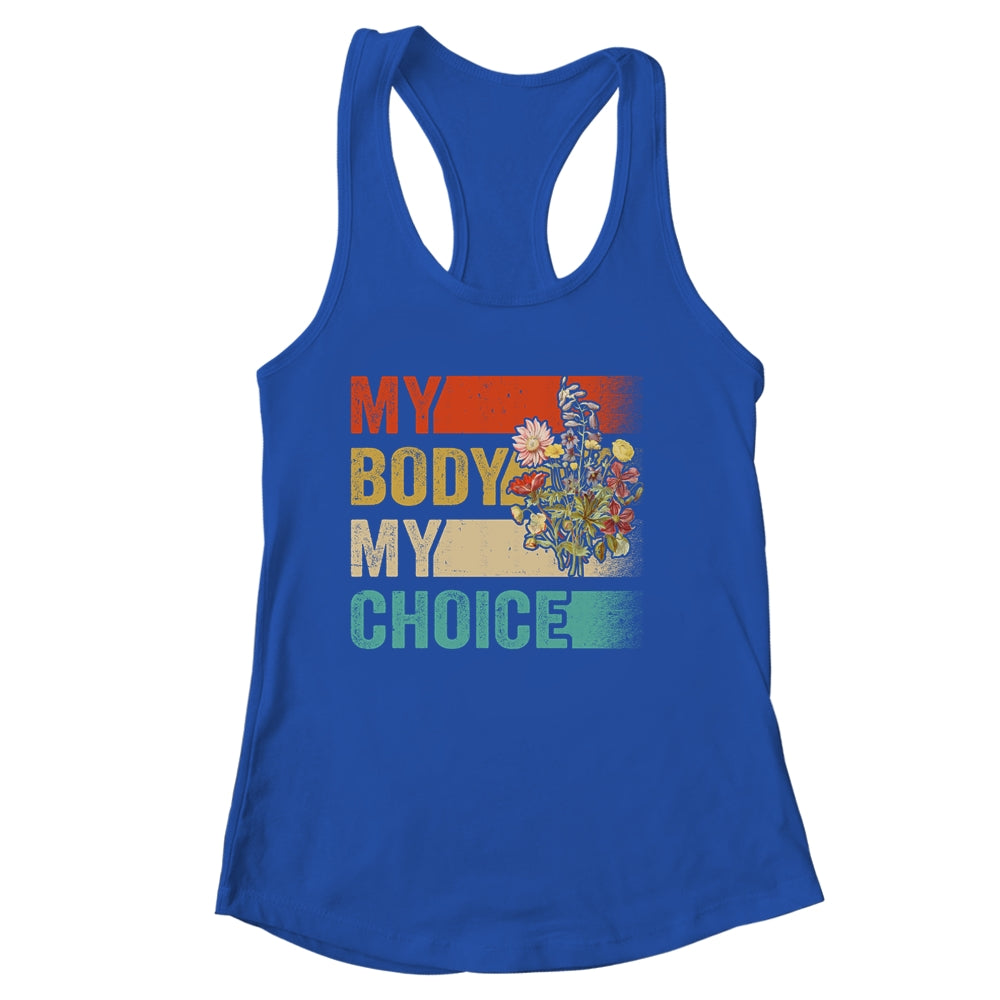 My Body Choice Mind Your Own Uaterus Floral My Uterus Shirt & Tank Top | teecentury