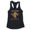 My Body My Choice Floral Uterus Feminist Abortion Shirt & Tank Top | teecentury