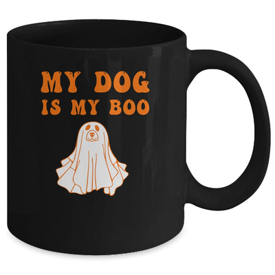 My Dog Is Boo Funny Dog Owner Boo Ghost Lover Halloween Mug | teecentury