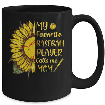 My Favorite Baseball Player Call Me Mom Mothers Day Mug Coffee Mug | Teecentury.com