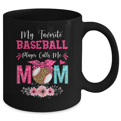 My Favorite Baseball Player Calls Me Mom Mothers Day Mug | teecentury