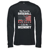 My Favorite Baseball Player Calls Me Mommy American Flag T-Shirt & Hoodie | Teecentury.com