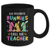 My Favorite Bunnies Call Me Teacher Classroom Bunny Easter Mug | teecentury