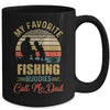 My Favorite Fishing Buddies Call Me Dad Fathers Day Mug Coffee Mug | Teecentury.com