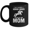 My Favorite Horse Rider Calls Me Mom Funny Mother's Day Mug Coffee Mug | Teecentury.com