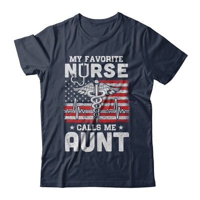 My Favorite Nurse Calls Me Aunt Gifts Usa Flag T-Shirt & Hoodie | Teecentury.com