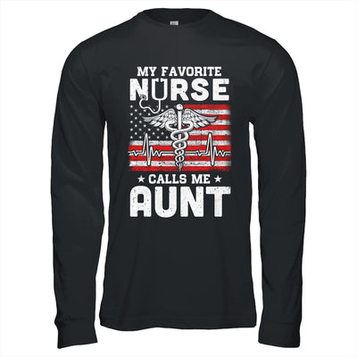 My Favorite Nurse Calls Me Aunt Gifts Usa Flag T-Shirt & Hoodie | Teecentury.com