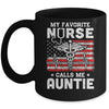 My Favorite Nurse Calls Me Auntie USA Flag Mug Coffee Mug | Teecentury.com