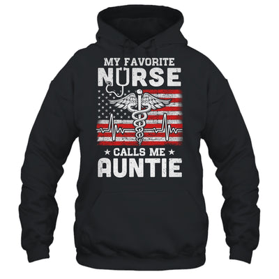 My Favorite Nurse Calls Me Auntie USA Flag T-Shirt & Hoodie | Teecentury.com