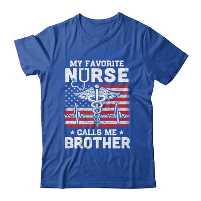 My Favorite Nurse Calls Me Brother USA Flag T-Shirt & Hoodie | Teecentury.com