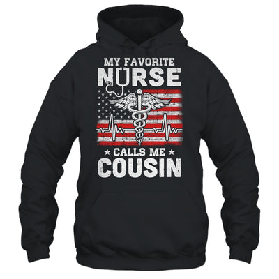 My Favorite Nurse Calls Me Cousin USA Flag T-Shirt & Hoodie | Teecentury.com