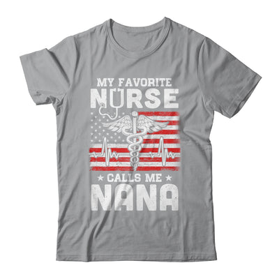 My Favorite Nurse Calls Me Nana USA Flag Mother's Day T-Shirt & Hoodie | Teecentury.com