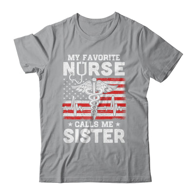 My Favorite Nurse Calls Me Sister USA Flag T-Shirt & Hoodie | Teecentury.com