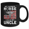 My Favorite Nurse Calls Me Uncle Gifts Usa Flag Mug Coffee Mug | Teecentury.com