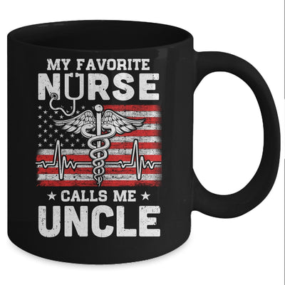 My Favorite Nurse Calls Me Uncle Gifts Usa Flag Mug Coffee Mug | Teecentury.com