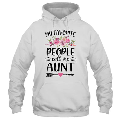 My Favorite People Call Me Aunt Mother's Day Floral T-Shirt & Tank Top | Teecentury.com