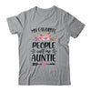 My Favorite People Call Me Auntie Mother's Day Floral T-Shirt & Tank Top | Teecentury.com