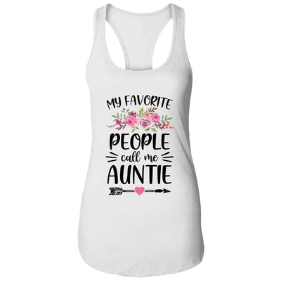 My Favorite People Call Me Auntie Mother's Day Floral T-Shirt & Tank Top | Teecentury.com