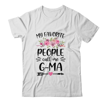 My Favorite People Call Me G-Ma Mother's Day Floral T-Shirt & Tank Top | Teecentury.com