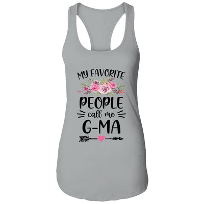 My Favorite People Call Me G-Ma Mother's Day Floral T-Shirt & Tank Top | Teecentury.com