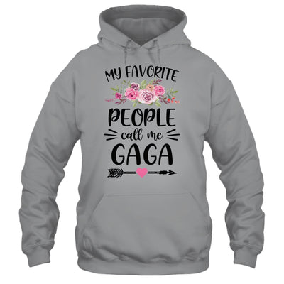 My Favorite People Call Me Gaga Mother's Day Floral T-Shirt & Tank Top | Teecentury.com