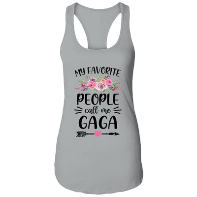 My Favorite People Call Me Gaga Mother's Day Floral T-Shirt & Tank Top | Teecentury.com