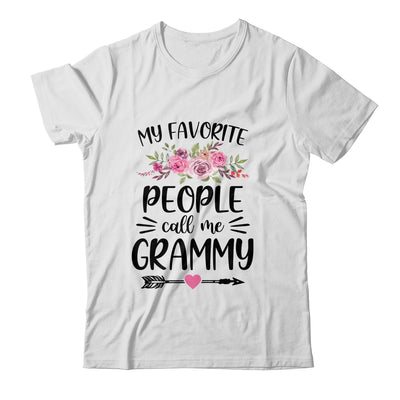 My Favorite People Call Me Grammy Mother's Day Floral T-Shirt & Tank Top | Teecentury.com