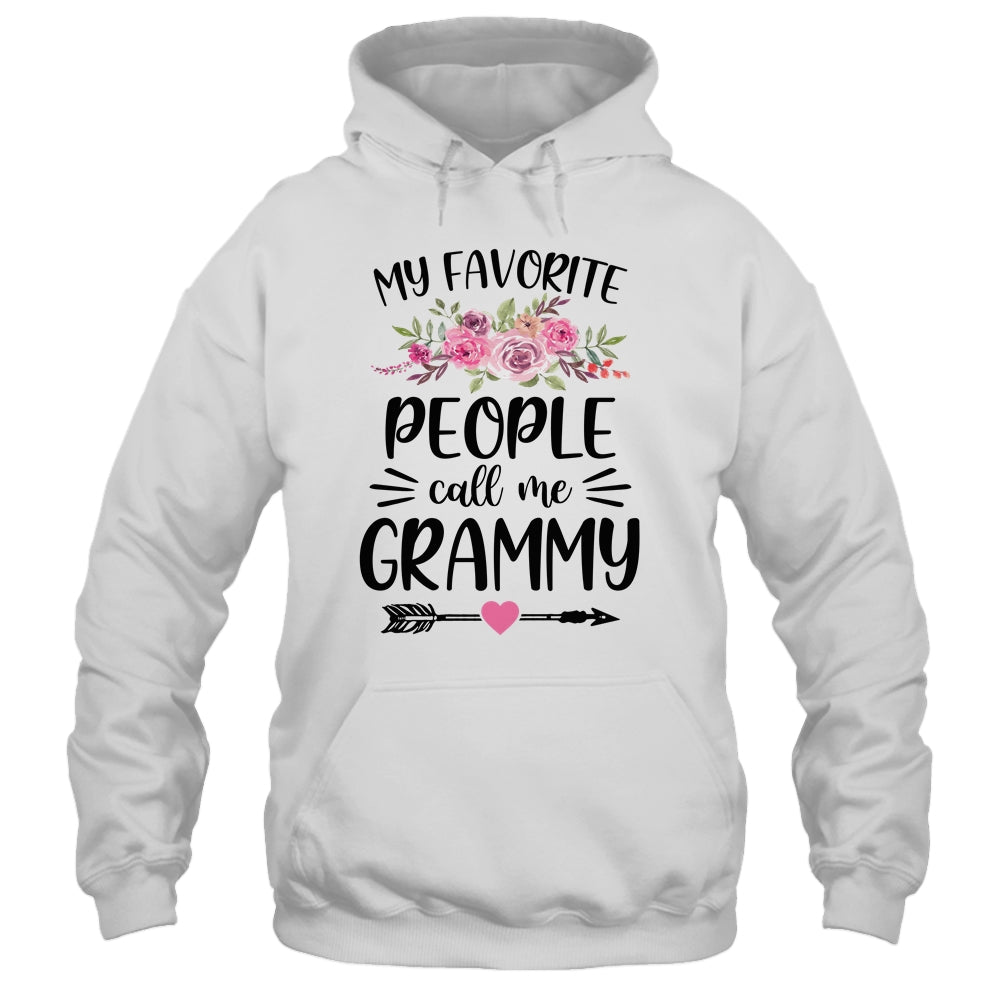 My Favorite People Call Me Grammy Mother's Day Floral T-Shirt & Tank Top | Teecentury.com