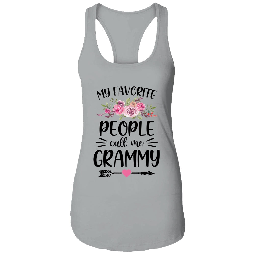 My Favorite People Call Me Grammy Mother's Day Floral T-Shirt & Tank Top | Teecentury.com