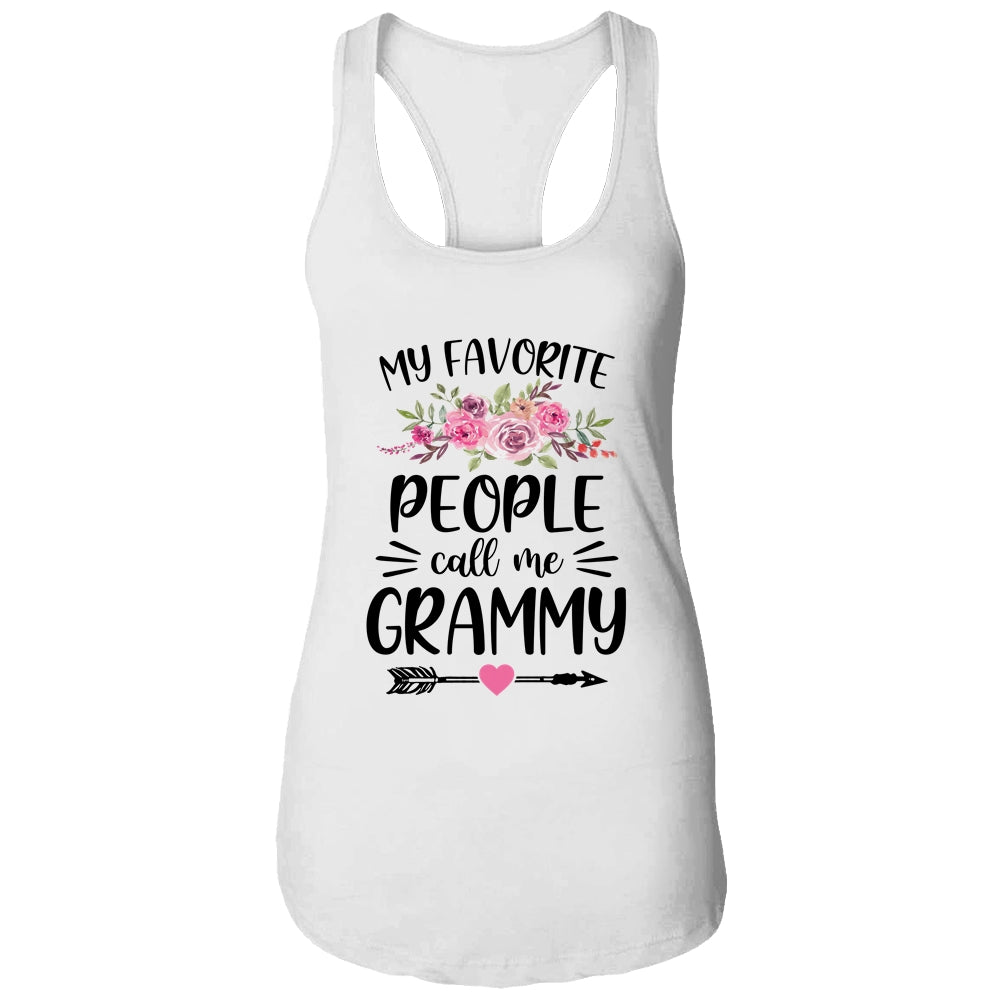 My Favorite People Call Me Grammy Mother's Day Floral T-Shirt & Tank Top | Teecentury.com