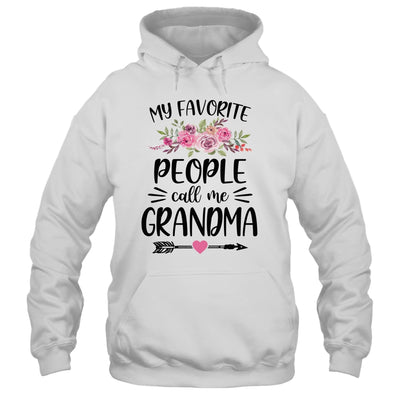 My Favorite People Call Me Grandma Mother's Day Floral T-Shirt & Tank Top | Teecentury.com