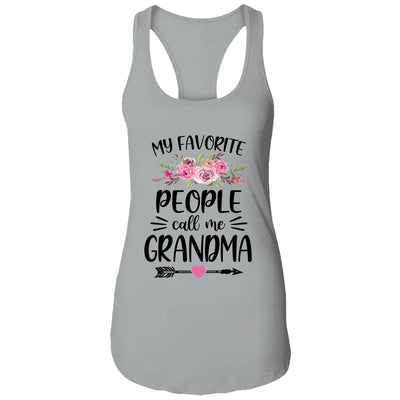 My Favorite People Call Me Grandma Mother's Day Floral T-Shirt & Tank Top | Teecentury.com