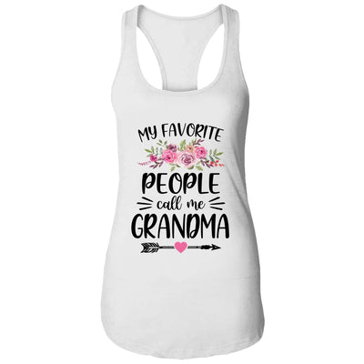My Favorite People Call Me Grandma Mother's Day Floral T-Shirt & Tank Top | Teecentury.com