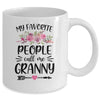 My Favorite People Call Me Granny Mother's Day Floral Mug Coffee Mug | Teecentury.com