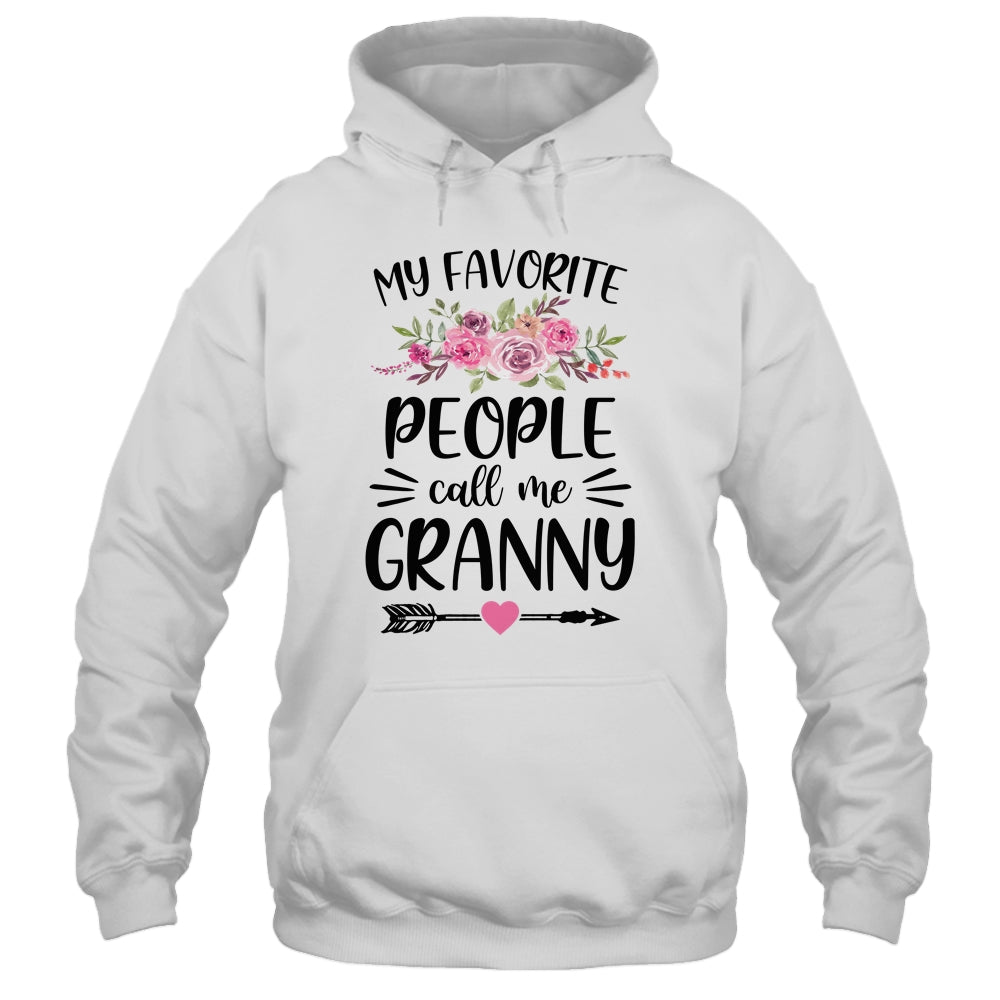 My Favorite People Call Me Granny Mother's Day Floral T-Shirt & Tank Top | Teecentury.com