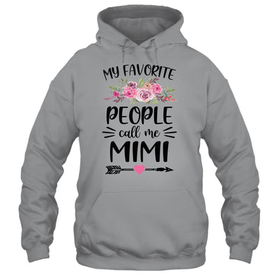 My Favorite People Call Me Mimi Mother's Day Floral T-Shirt & Tank Top | Teecentury.com