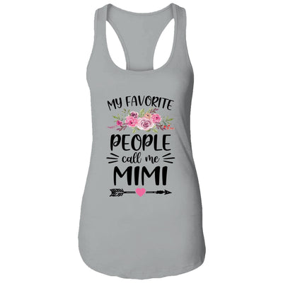 My Favorite People Call Me Mimi Mother's Day Floral T-Shirt & Tank Top | Teecentury.com